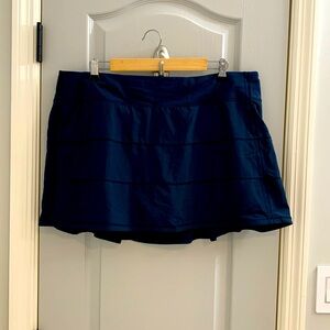 Lululemon Pace Rival Mid-Rise Skirt Long True Navy Size 16 Like New